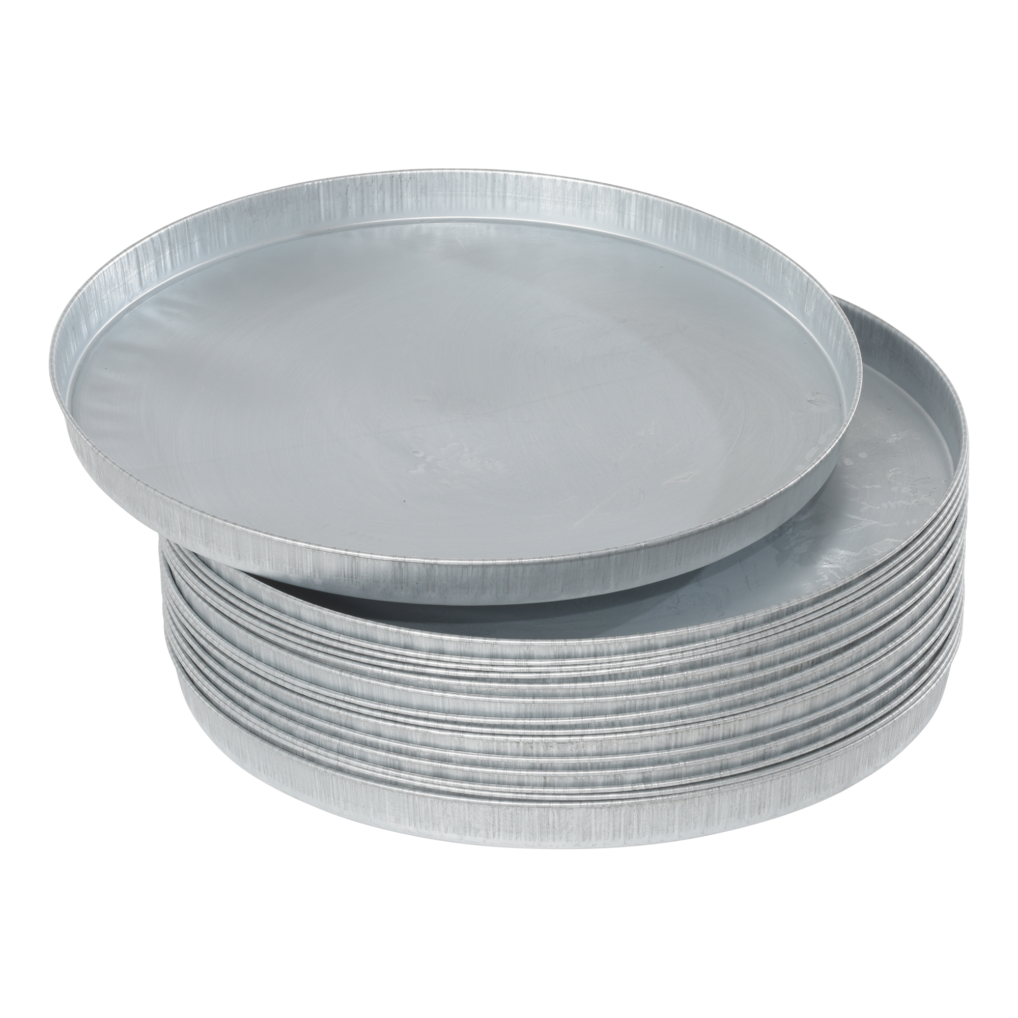 Vestil Galvanized Closed Head Drum Covers - 55 Gal., Beaded Rim, 15 Pcs, Model# DC-235-15PKG